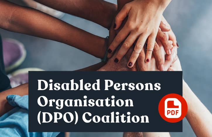 Read the Disabled Persons Organisation (DPO) Coalition Report 2023 PDF Version - DESSA